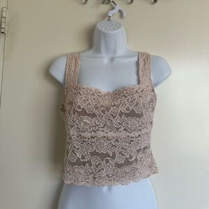 Hanky Panky Beige Lace Top